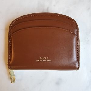 A.P.C. Demi-Lune Mini compact zip around wallet